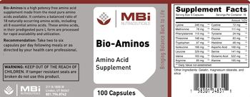 MBi Nutraceuticals Bio-Aminos - amino acid supplement