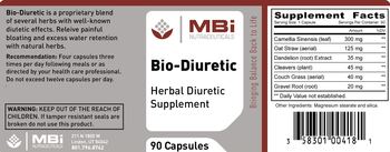 MBi Nutraceuticals Bio-Diuretic - herbal diuretic supplement