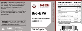 MBi Nutraceuticals Bio-EPA - essential fatty acids supplement