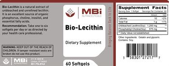 MBi Nutraceuticals Bio-Lecithin - supplement