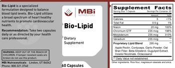 MBi Nutraceuticals Bio-Lipid - supplement