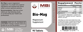 MBi Nutraceuticals Bio-Mag - magnesium supplement