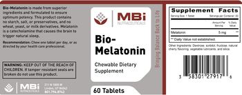 MBi Nutraceuticals Bio-Melatonin - chewable supplement