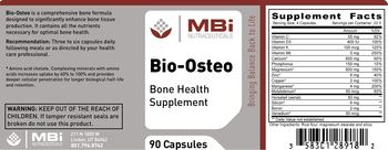 MBi Nutraceuticals Bio-Osteo - bone health supplement