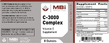 MBi Nutraceuticals C-3000 Complex - vitamin c supplement