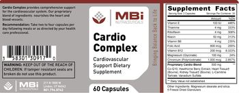 MBi Nutraceuticals Cardio Complex - cardiovascular support supplement