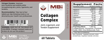 MBi Nutraceuticals Collagen Complex - joint ligament and tendon supplement