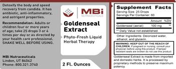 MBi Nutraceuticals Goldenseal Extract - supplement