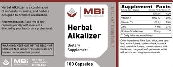 MBi Nutraceuticals Herbal Alkalizer - supplement
