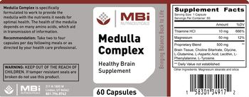 MBi Nutraceuticals Medulla Complex - healthy brain supplement