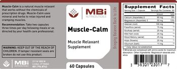 MBi Nutraceuticals Muscle-Calm - muscle relaxant supplement
