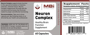 MBi Nutraceuticals Neuron Complex - healthy brain function supplement