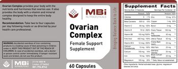 MBi Nutraceuticals Ovarian Complex - female support supplement