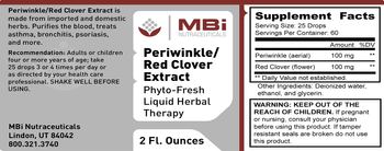 MBi Nutraceuticals Periwinkle/Red Clover Extract - supplement