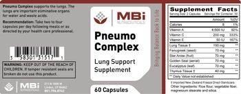 MBi Nutraceuticals Pneumo Complex - lung support supplement