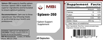 MBi Nutraceuticals Spleen-350 - spleen support supplement