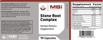 MBi Nutraceuticals Stone Root Complex - herbal supplement