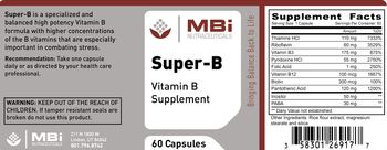 MBi Nutraceuticals Super-B - vitamin b supplement