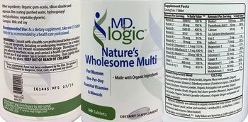 MD Logic Nature's Wholesome Multi - supplement