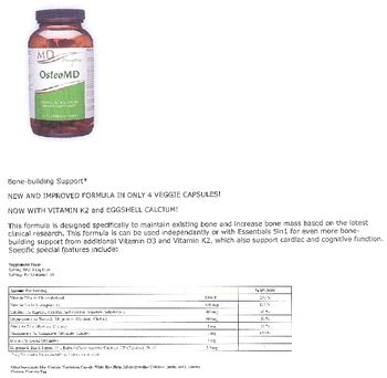 MD Prescriptives OsteoMD - supplement