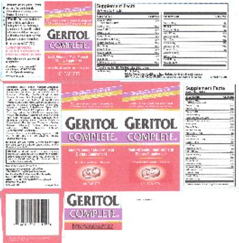 Meda Consumer Healthcare Geritol Complete - multivitamin multimineral supplement