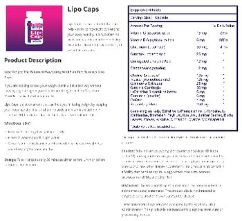 MediPlan Diet Services Lipo Caps - supplement