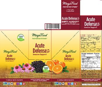 MegaFood Acute Defense To Go - unsweetened whole food supplement
