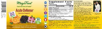 MegaFood Acute Defense - unsweetened herbal supplement