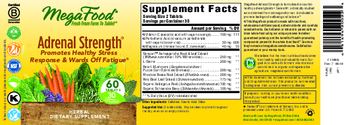 MegaFood Adrenal Strength - herbal supplement