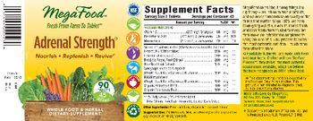 MegaFood Adrenal Strength - whole food herbal supplement