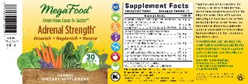 MegaFood Adrenal Strength - herbal supplement