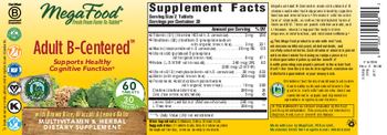 MegaFood Adult B-Centered - multivitamin herbal supplement