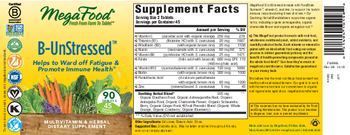 MegaFood B-UnStressed - multivitamin herbal supplement