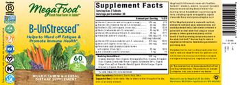 MegaFood B-UnStressed - multivitamin herbal supplement