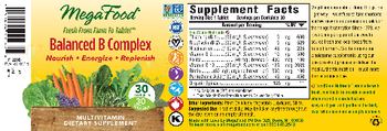 MegaFood Balanced B Complex - multivitamin supplement