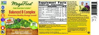 MegaFood Balanced B Complex - multivitamin supplement