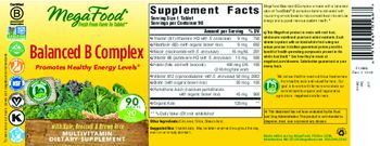 MegaFood Balanced B Complex - multivitamin supplement