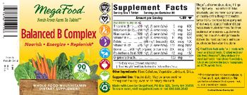 MegaFood Balanced B Complex - whole food multivitamin supplement