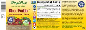 MegaFood Blood Builder - iron multivitamin supplement