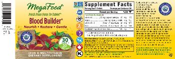 MegaFood Blood Builder - iron multivitamin supplement