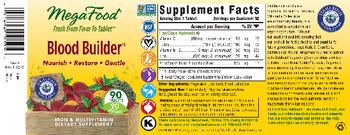 MegaFood Blood Builder - iron multivitamin supplement