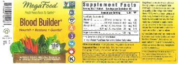 MegaFood Blood Builder - whole food multivitamin mineral supplement