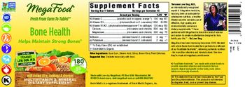 MegaFood Bone Health - multivitamin mineral supplement