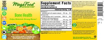 MegaFood Bone Health - multivitamin mineral supplement