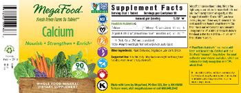 MegaFood Calcium - whole food mineral supplement