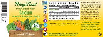 MegaFood Calcium - mineral supplement