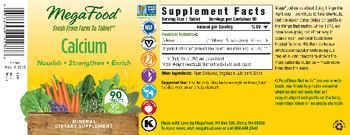 MegaFood Calcium - mineral supplement