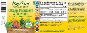 MegaFood Calcium, Magnesium & Potassium - whole food mineral supplement