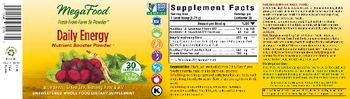 MegaFood Daily Energy - unsweetened powder supplement