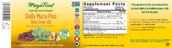 MegaFood Daily Maca Plus Men Over 40 - unsweetened powder supplement
